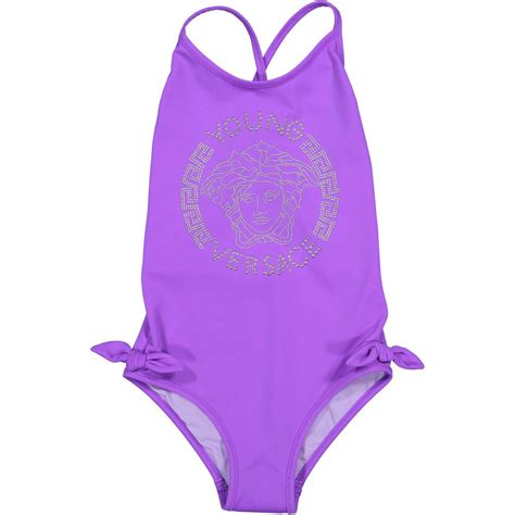 versace girl dress|girls versace swim.